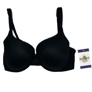 Victoria's Secret 34DDD Black Body by Victoria Perfect Shape Bra Underwire Lined